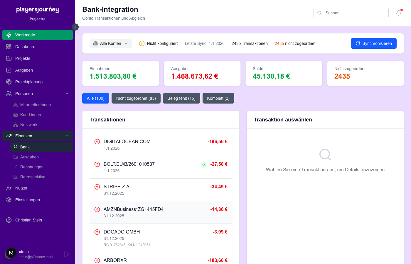 Bank Integration